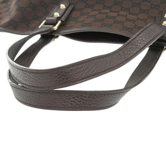 GUCCI GG Canvas Brown Tote Bag - Picture 6 of 9